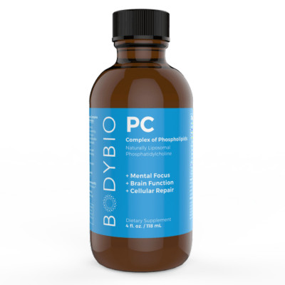 BodyBio Phosphatidylcholine For Mental Focus, Brain Function, Celluar Repair 4oz