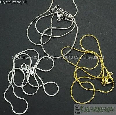 Collana a forma di serpente sottile placcata in argento da 10 pezzi adatta... - Immagine 2 di 4