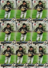 RILEY MAHAN 10 CARD LOT 2017 BOWMAN DRAFT PROSPECT 1ST CARD # BD132 MARLINS