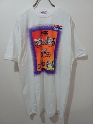 HRC HONDA RACING Vintage T-shirt White auth men from JP | eBay