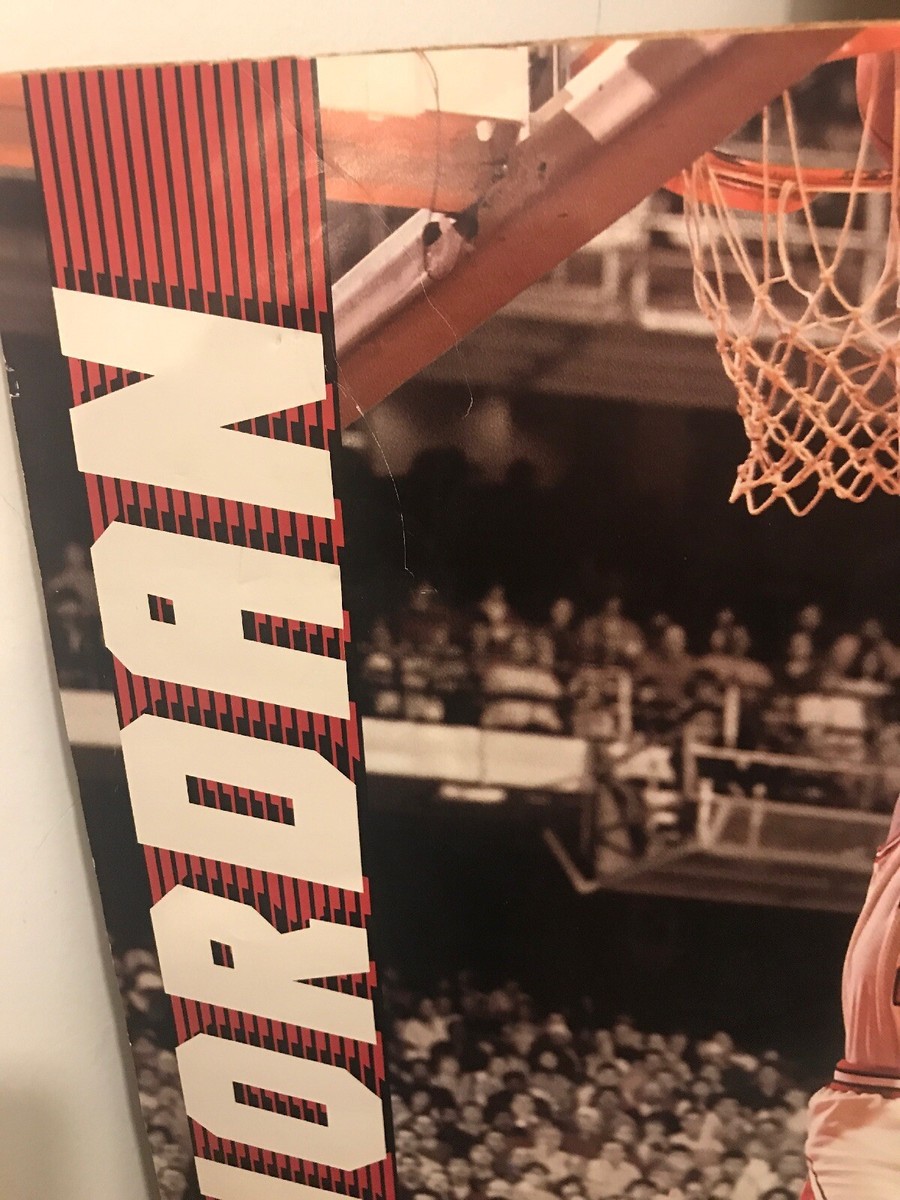 Vintage Michael Jordan 16x20 Poster Chicago Bulls StarLine 1990