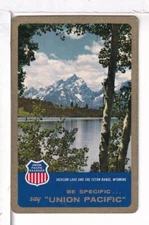 Single Railroad Playing Card "Union Pacific RR" UPRR 18a, Bollhagen Bk, 1960