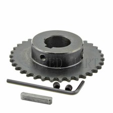 04C 25 35 Teeth Sprocket Bore 14 to 30mm Metal Pilot Motor Roller Chain Keyway