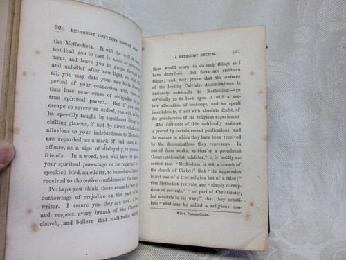 1856 POPULAR OBJECTIONS to METHODISM Answered by Daniel WISE, HB 256 pages RARE - Picture 3 of 4