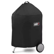 Weber 7149 Premium Grill Cover for Weber Charcoal Grills Black Color 22.5 Inch