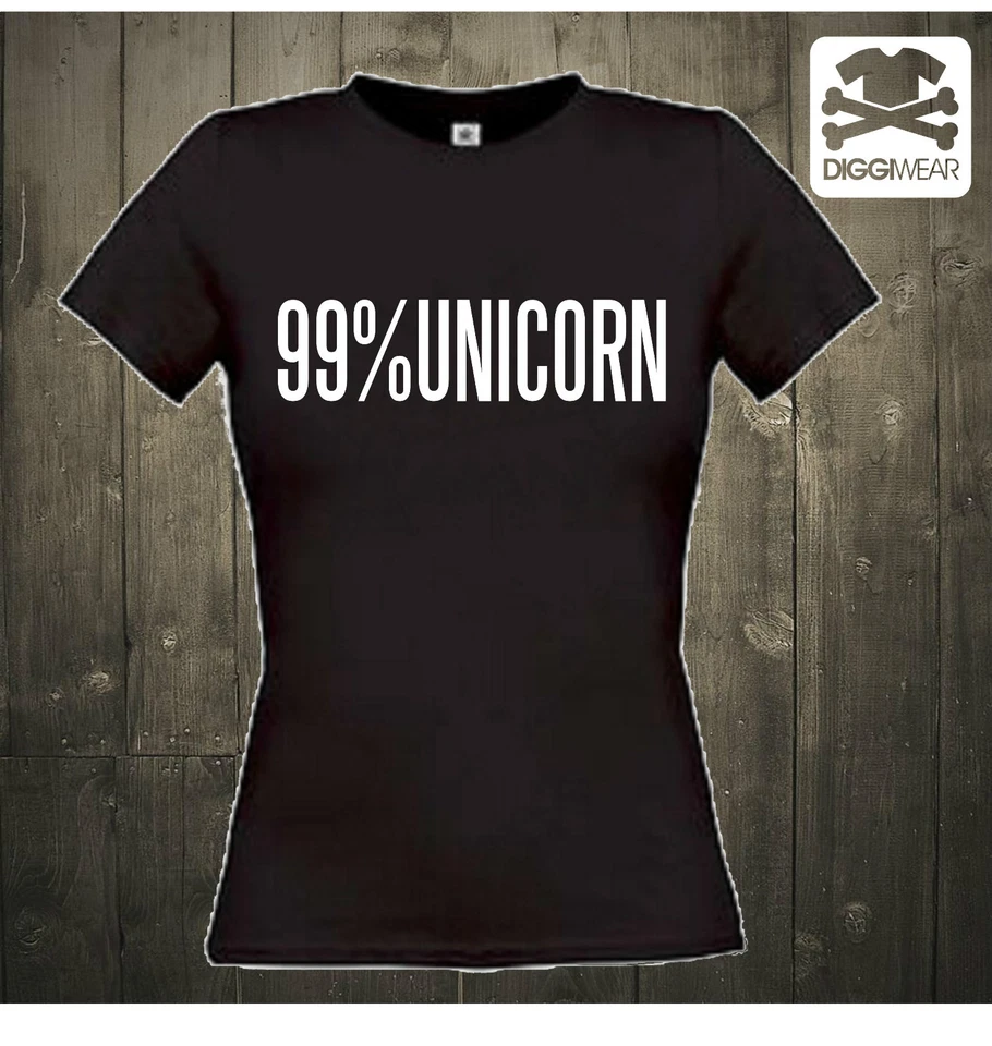 99% UNICORN | EINHORN | HIPSTER PRINZESSIN GIRLY FUN SHIRT S - XXL - Bild 1 von 1