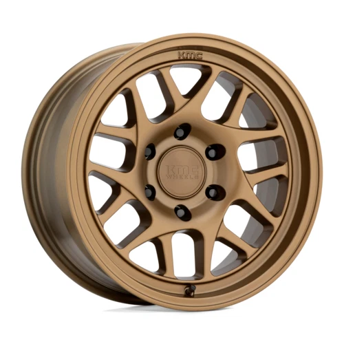 17X8.5 KMC KM717 MATTE BRONZE WHEELS RIMS FITS FORD F-150 F150 VAPOR 6X135 - Imagem 3 de 4