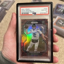 2021 Prizm Zach Wilson Snakeskin Prizm psa 10 332