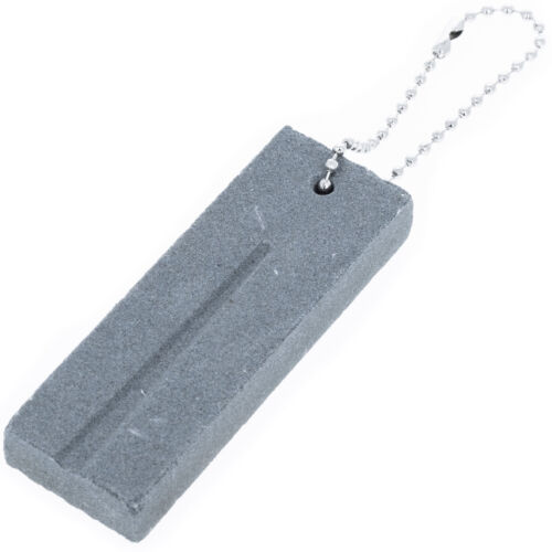 Small Field Knife Pocket Fishing Tackle Box Grooved Angle Sharpening Stone - Picture 4 of 6