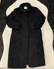 $375 Wilfred Aritzia Wool Cashmere Cocoon Coat Jacket Light Taupe Long Sz Large