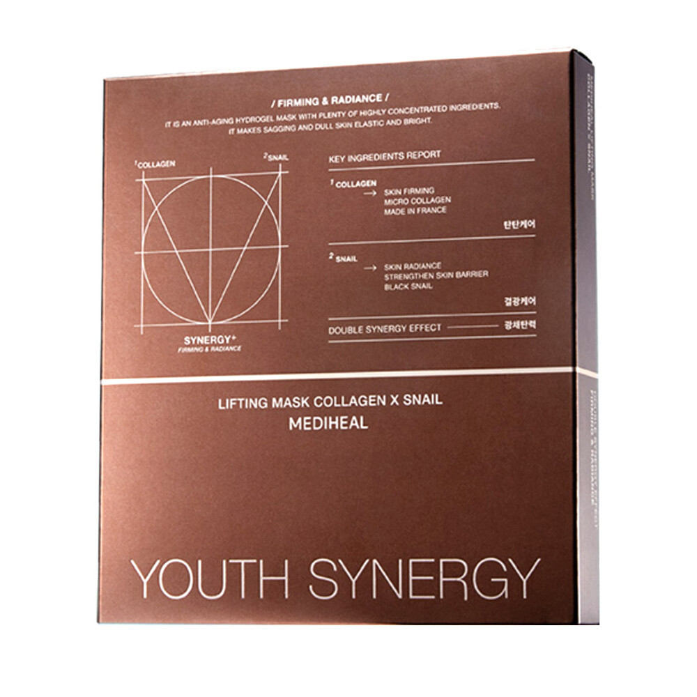 新品⭐︎MEDIHEAL YOUTH SYNERGYセット 5点 MEDIHEAL] Youth Synergy Lifting Mask Collagen X Snail - 1pack