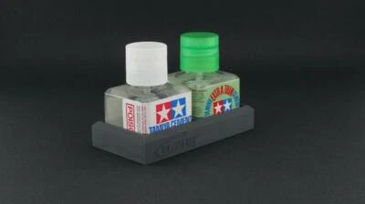 ULTIMATE MODELLING PRODUCTS Ultimate Glue Bottle Double Holder (for Tamiya)