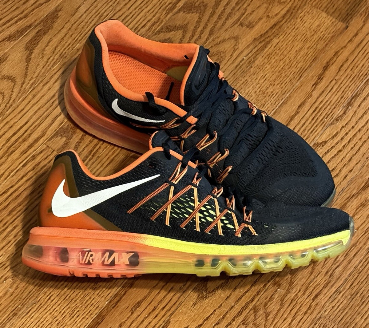 Size Nike Air Max 2014 Atomic Orange Volt Shoes EXCELLENT CONDITION