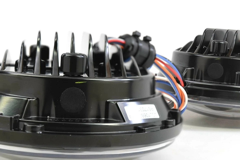 森本双 LED 密封 7 2.0 车头灯/DRL/转向信号适用于 2007 - 2017 年牧马人 JK — 第 4/4 张图片