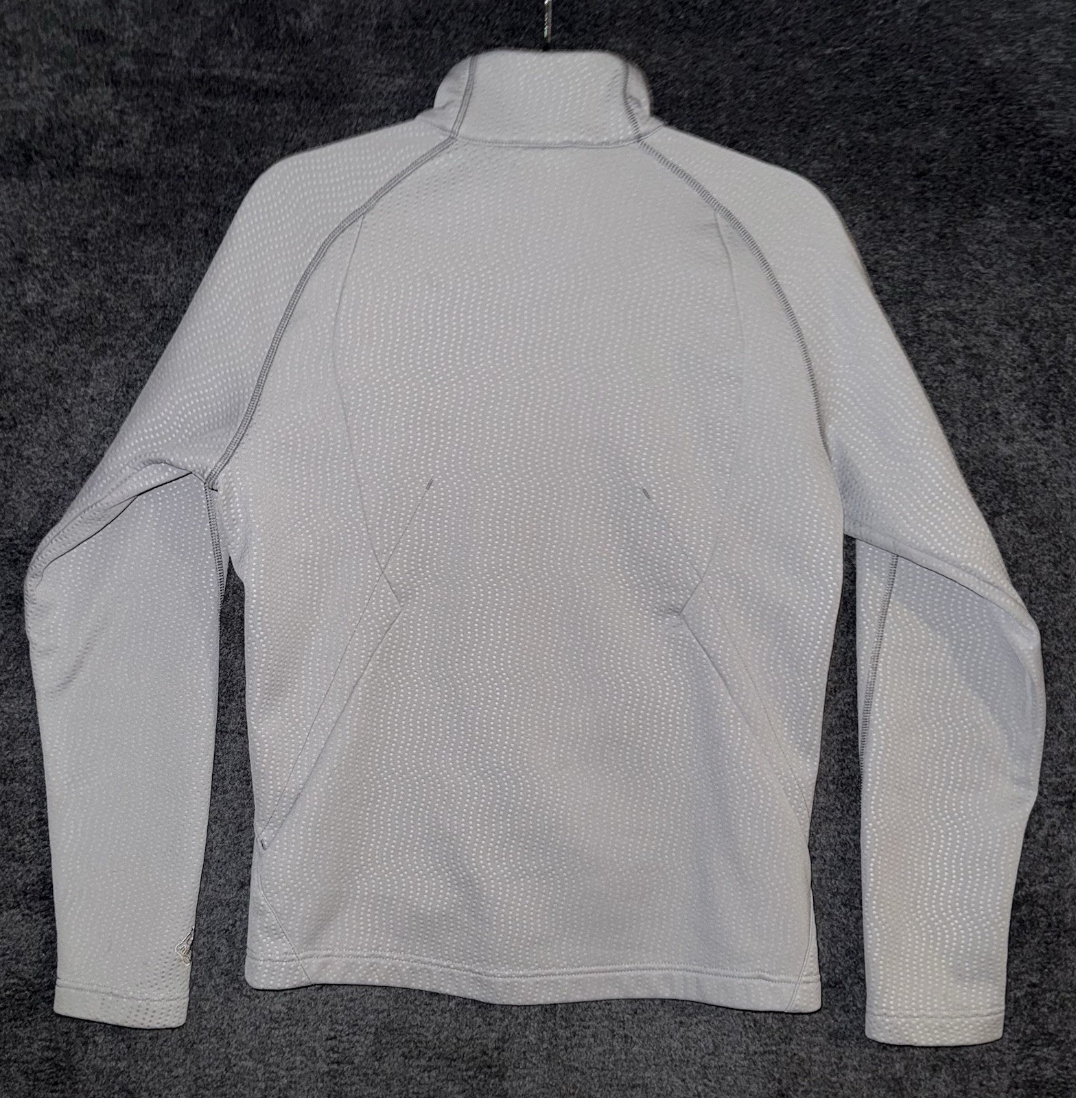 SALOMON Giacca Uomo Grigio Foderata in Pile Acti Termica con Cerniera Taglia S