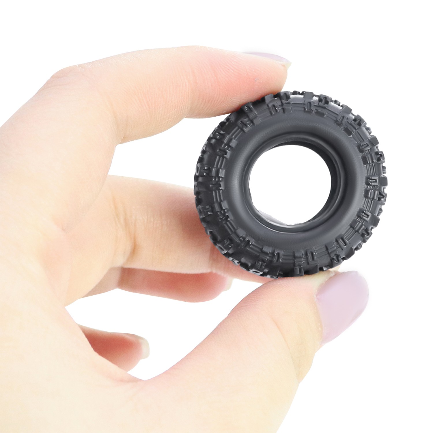 4Pcs Rubber Tires For AXIAL 1/30 SCX30 RC Car Upgrade Parts