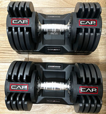 CAP AdjustABell Dumbbells 70 lb Each (Pair) w/ Storage Trays SDBA-070G7C
