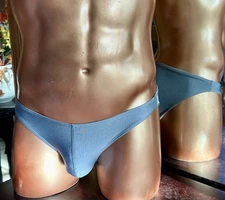 XS Slate Gray Cancer Bikini Brief made in the USA MaryAngel Boutique