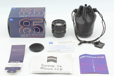MMG [ Top MINT ] Contax Carl Zeiss Sonnar 85mm f/2.8 CY Mount Lens