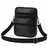 UmhäNgetasche Schultertasche Echtleder GüRteltasche Crossbody Herren Damen