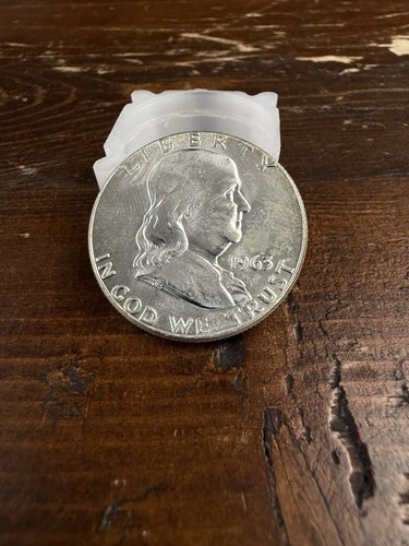 1963 50c GEM BU UNC Franklin Half Dollar Silver 90% Philadelphia WILL TONE