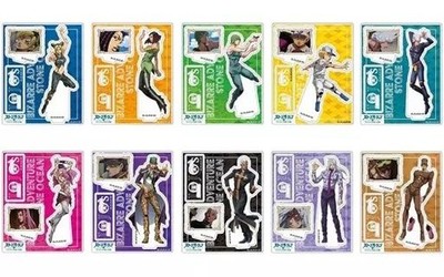 JoJo's Bizarre Adventure Stone Ocean Acrylic Stand Figure Set 10pcs Used