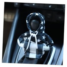 Car Gear Shift Cover with US Flag Design,Fashionable Gear Shift Black White/U D