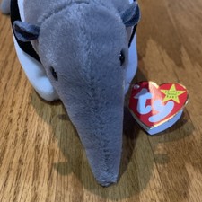 Ty Beanie Babies Ants Plush 1998 Retired anteater with errors