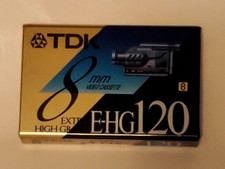 TDK EHG 120 8mm Cassette New And Sealed