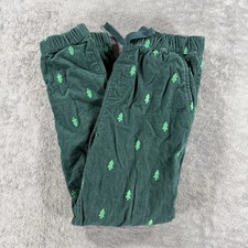 Hanna Andersson Corduroy Jogger Pants Mini Forest Tree Print Green UK 130 US 8