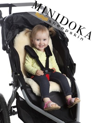 Sheepskin Stroller Liner Insert - Stroller Mat for Seat Support - Baby Sheeps...