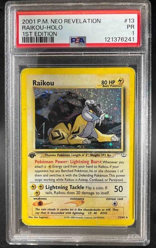 Raikou (1st Edition) graded PSA 1 for sale on eBay