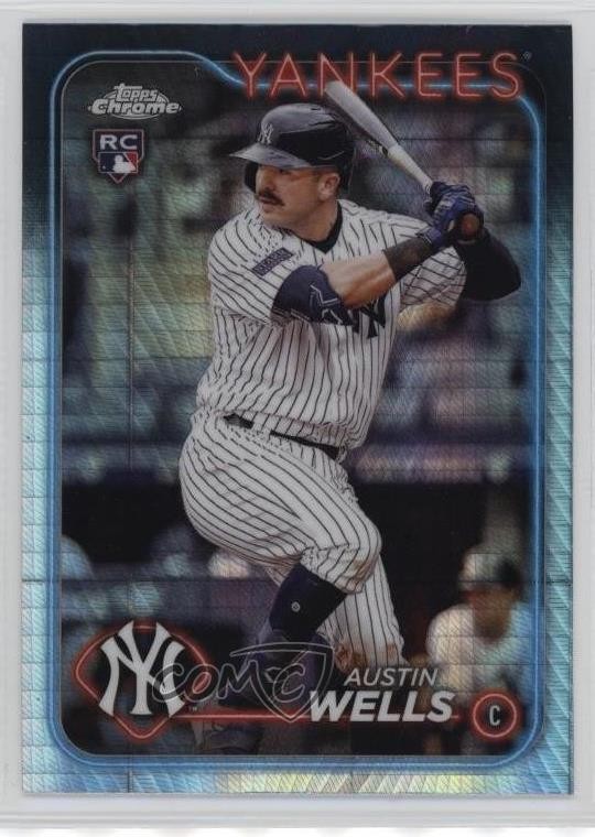 2024 Topps Chrome Prism Refractor Austin Wells #281 16rv