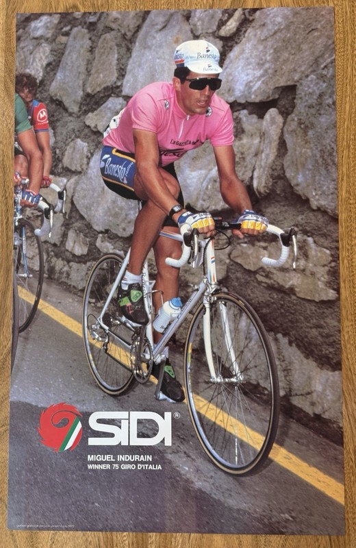 Vintage 1992 Miguel Indurain cycling Poster