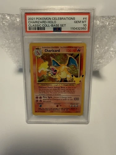 2021 POKEMON CELEBRATIONS CLASSIC COLL #4 CHARIZARD-HOLO PSA 10