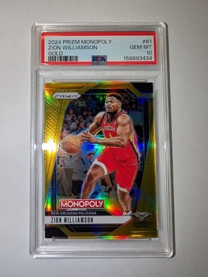 2024-25 Panini Prizm Monopoly - Zion Williamson #61 True Gold /49