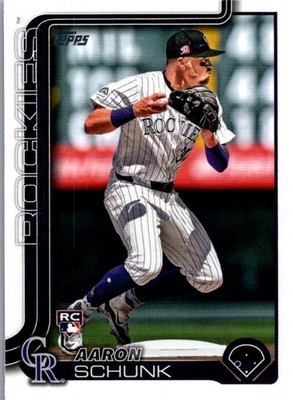 2025 Topps #196 Aaron Schunk Gold #/2025