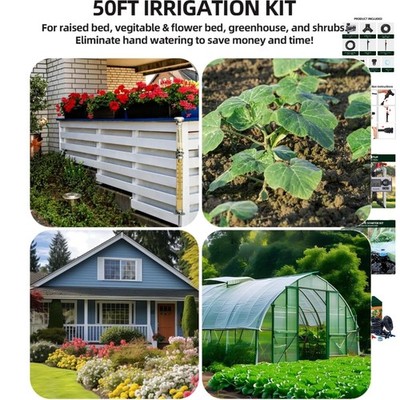 Scalable Drip Irrigation System with Adjustable Nozzles - Water Saving Solutions
