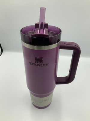 #ad Stanley Quencher H2.0 Flowstate 30 oz Tumbler In Hammertone Lilac NWT $34.75