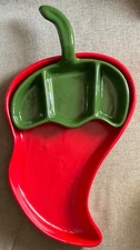 Chili Pepper Southwestern Tray Serving Platter Dish LARGE 18" See Pics