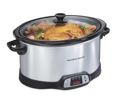 Hamilton Beach 8 Quart Programmable Slow Cooker with Three Temperature Settings