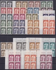 Berlin Heinemann 23 Viererblocks postfrisch ** Satz komplett 1970 - 1972