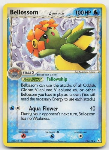 Bellossom 19/110 Rare Holon Phantoms Pokemon Lightly Played
