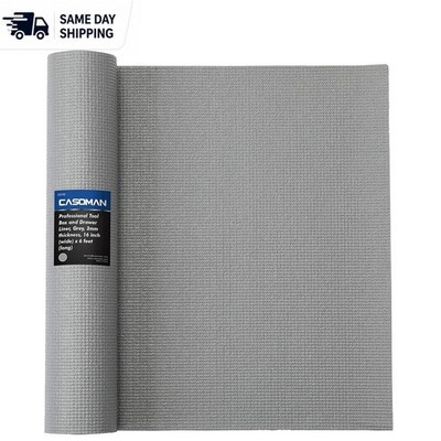 16'' Wide x 6' Long Non-Slip Foam Rubber Toolbox Drawer Liner - Stain-Resistant