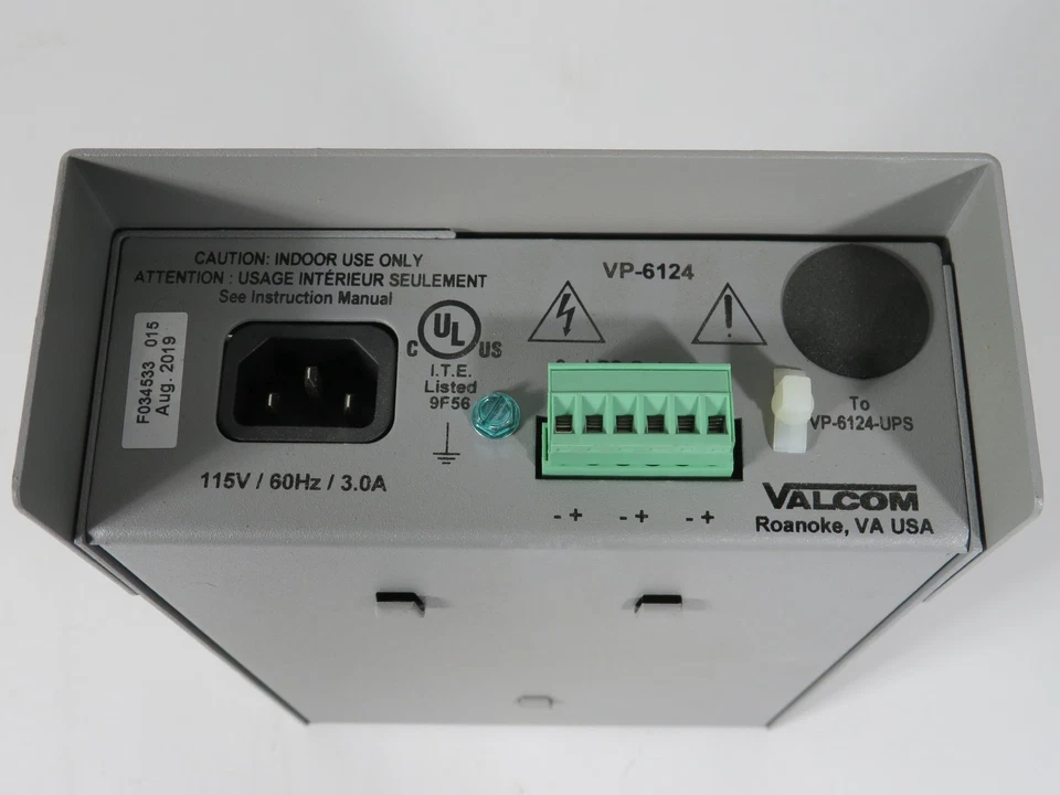 Valcom VP-6124 Switching Power Supply 24VDC Output 115V 3.0A 60Hz Input NOP - Image 3 of 3