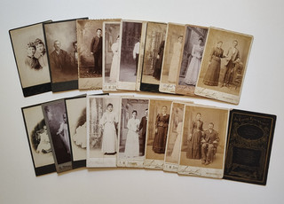 Lot 20 Antique Cabinet Photos NEW BRAUNFELS TEXAS Triesch Family Neuse Penshorn