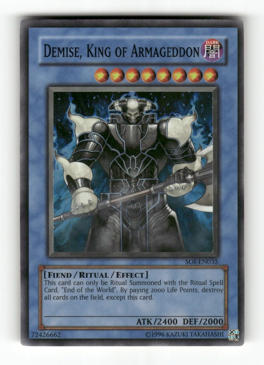 Demise, King of Armageddon Yu-Gi-Oh! TCG Individual Trading Card