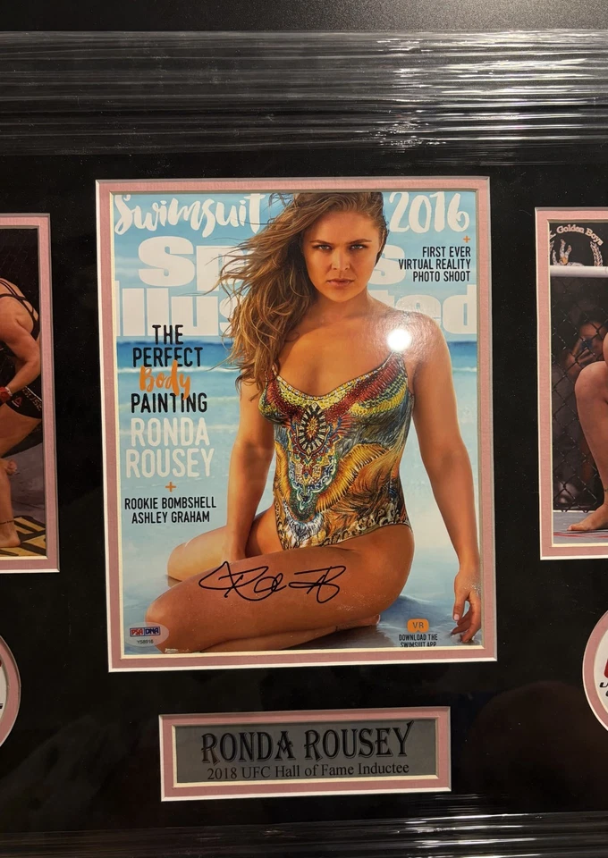 Ronda Rousey Signed Autographed 18x26 Framed UFC Display PSA DNA🔥 - Image 2 of 3
