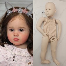 30in Reborn Doll Unpainted Blank Kit Without A Chest Plate DIY Part Girl Gift