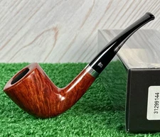 NEW STANWELL JESS CHONOWITSCH RELIEF LT BROWN 140 BENT DUBLIN. FLAME GRAINED!